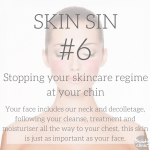 Skin sin 6- stopping your skincare at your chin 